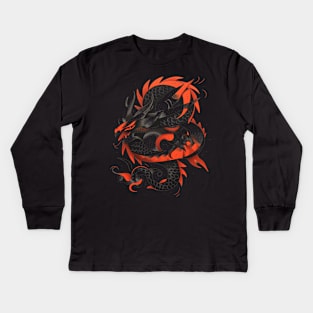 Shadow of the Dragon Kids Long Sleeve T-Shirt